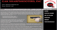 Desktop Screenshot of gaksharpshooters.com